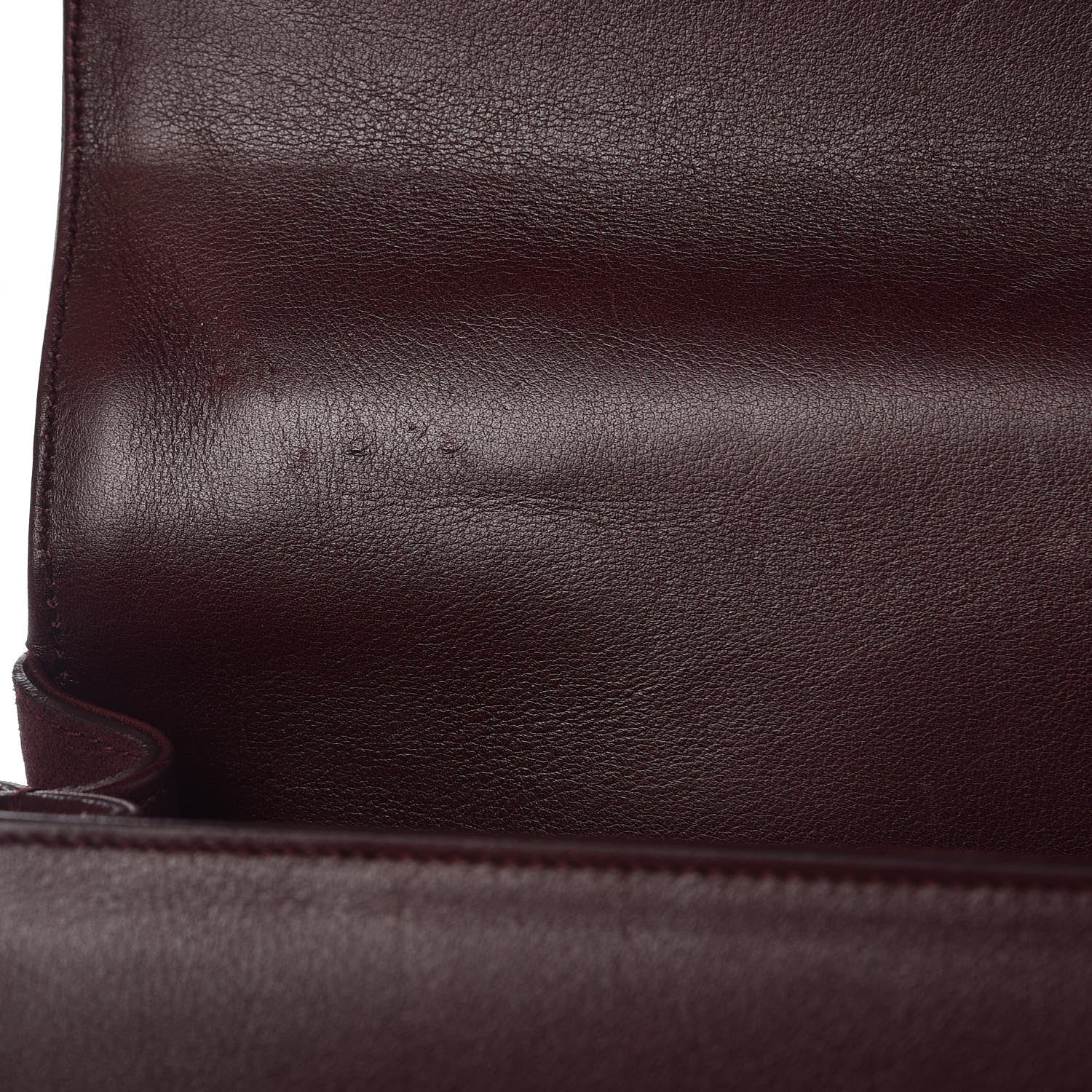 Saint Laurent Calfskin Crocodile Embossed Medium Moujik Top Handle Bag Amarena 13 of 17