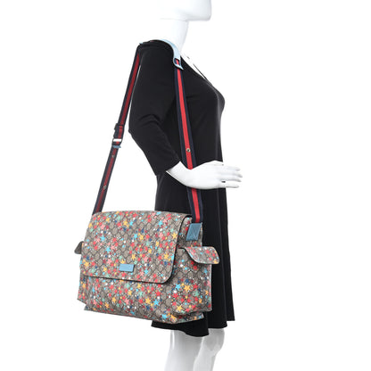 Gucci GG Supreme Monogram Star Print Diaper Bag Blue Multicolor 2 of 11