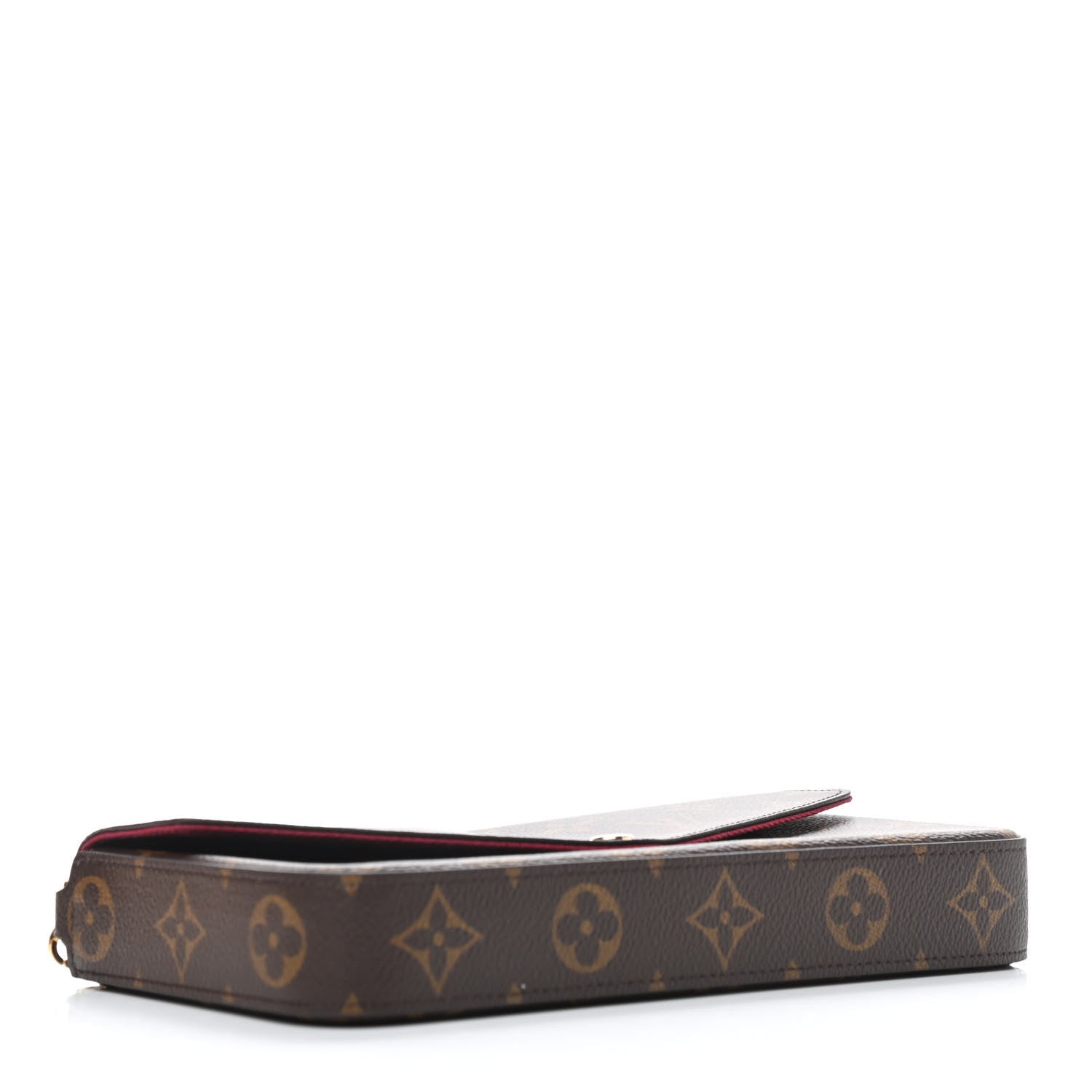 Louis Vuitton Monogram Pochette Felicie Chain Wallet Fuchsia 5 of 9
