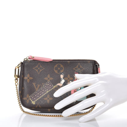 Louis Vuitton Monogram Illustre Mini Pochette Accessories Rose 2 of 7