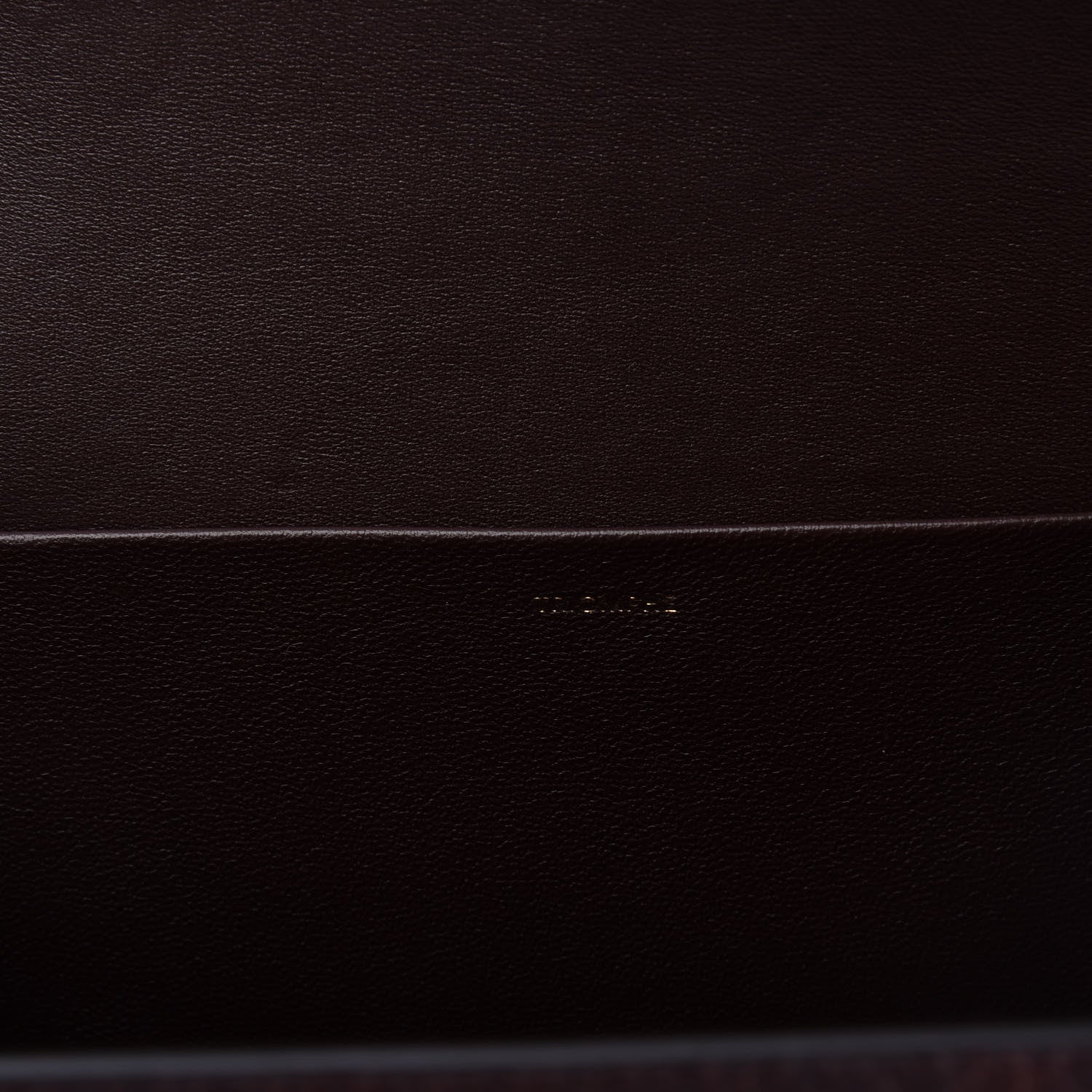 Celine Snakeskin Triomphe Clutch Brown 7 of 9