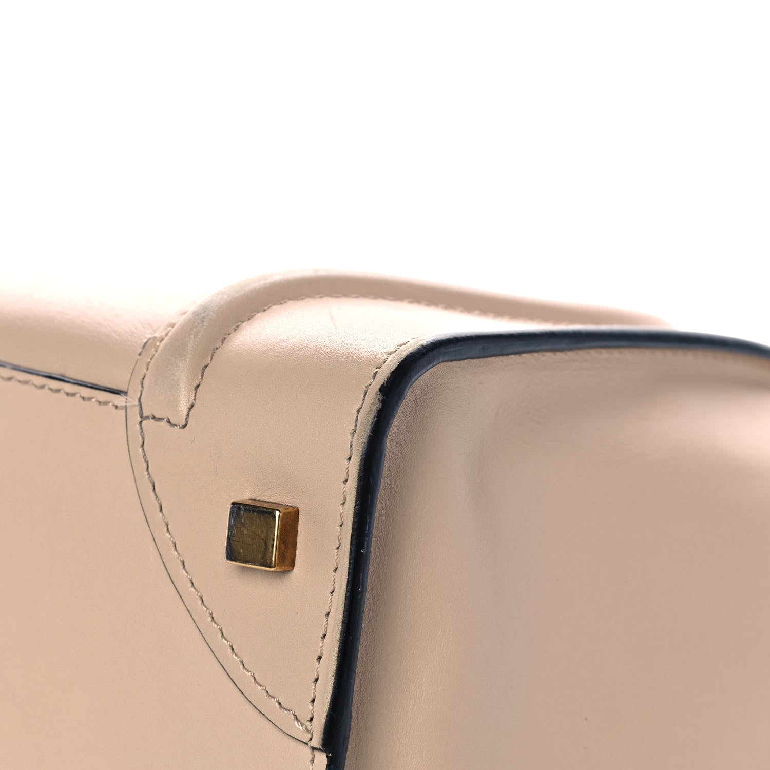 Celine Satin Calfskin Mini Bi-Color Luggage Powder Black 12 of 17