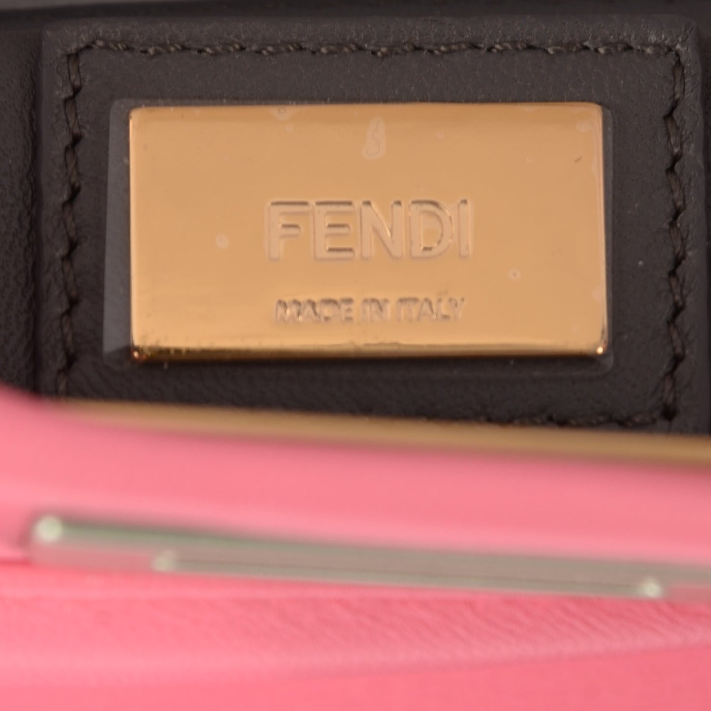 Nappa Colorblock Mini Peekaboo Iconic Satchel Rosa Fluo Oxigen Slate