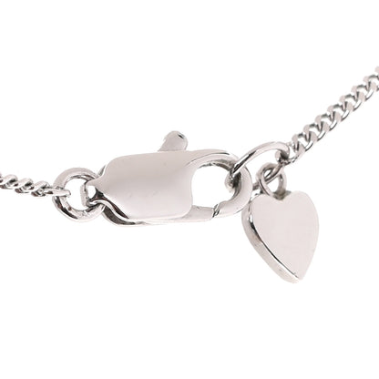 Christian Dior Enamel Logo Tag Short Necklace Silver 4 of 4