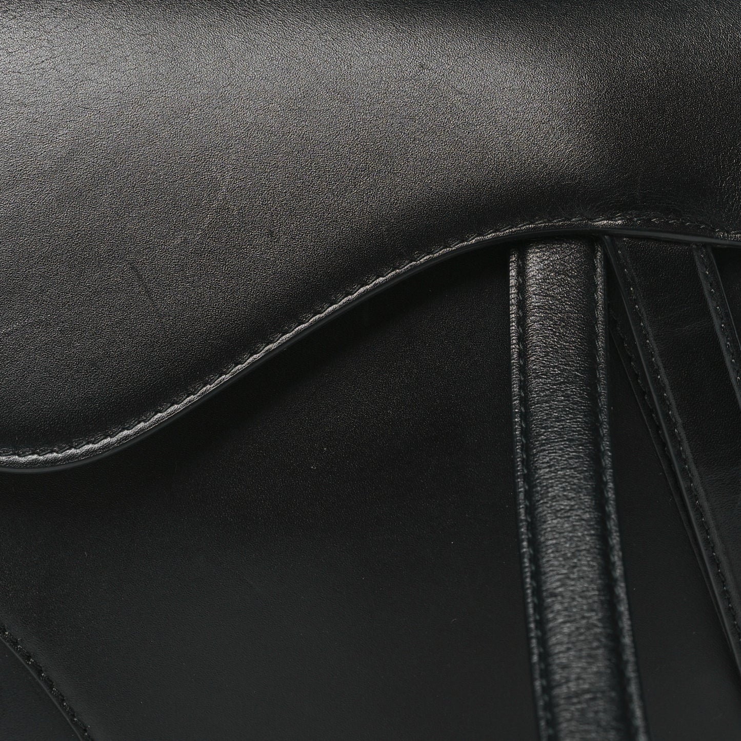 Calfskin Saddle Bag Black