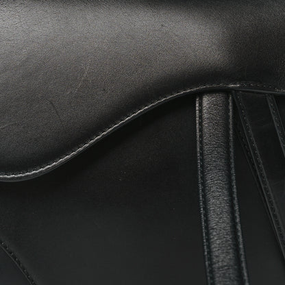 Christian Dior Calfskin Saddle Bag Black 8 of 10