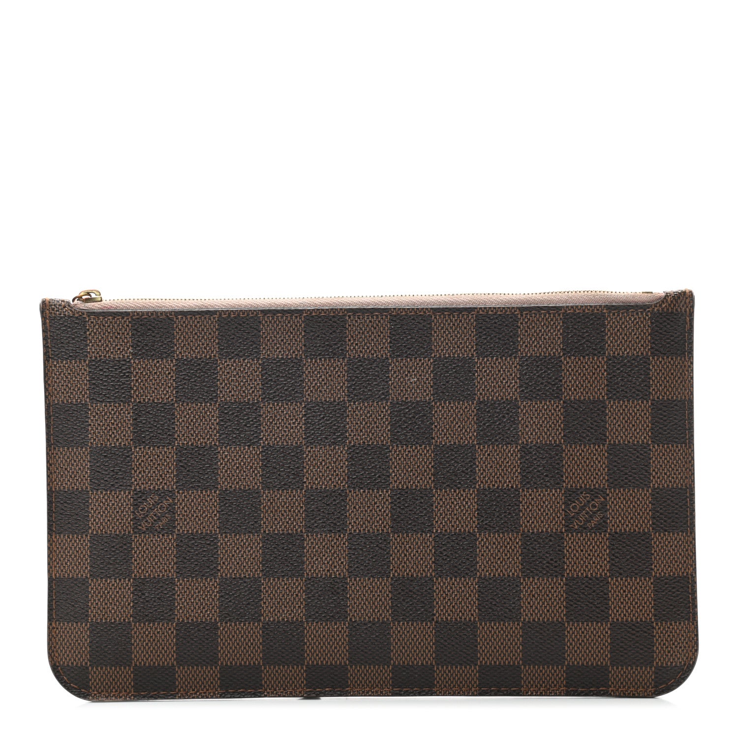 Louis Vuitton Damier Ebene Neverfull MM GM Pochette Rose Ballerine 1 of 12