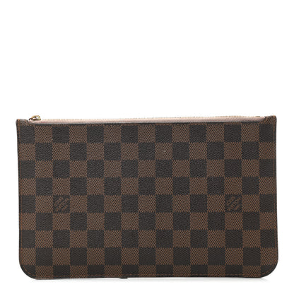 Louis Vuitton Damier Ebene Neverfull MM GM Pochette Rose Ballerine 1 of 12