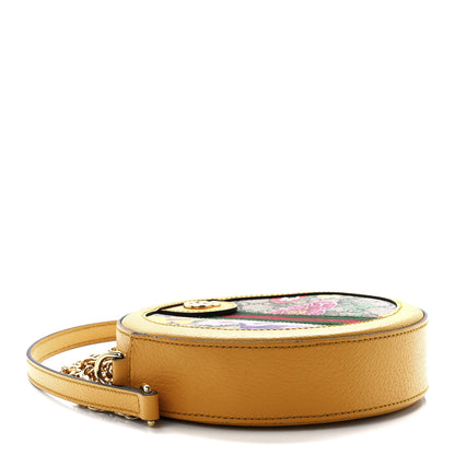 Gucci GG Supreme Monogram Flora Web Mini Ophidia Round Shoulder Bag Beige Multicolor Crop 4 of 12