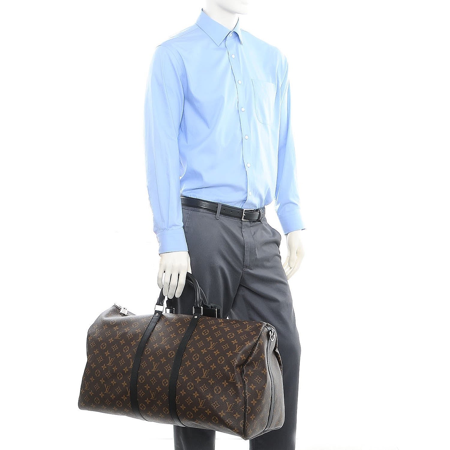 Louis Vuitton Monogram Macassar Keepall Bandouliere 55 3 of 8