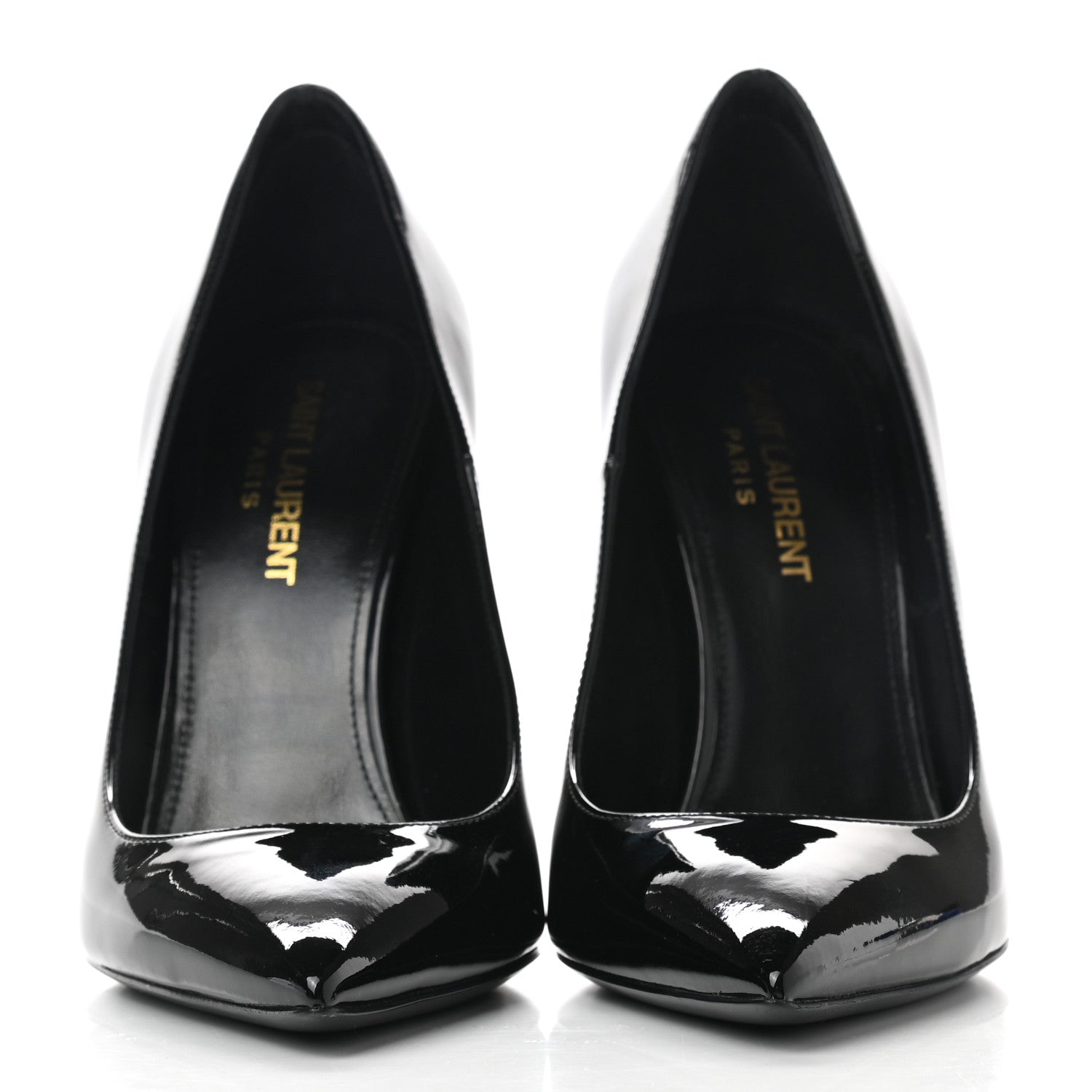 Saint Laurent Patent Opyum 110 Pumps 36.5 Black Gold 2 of 9