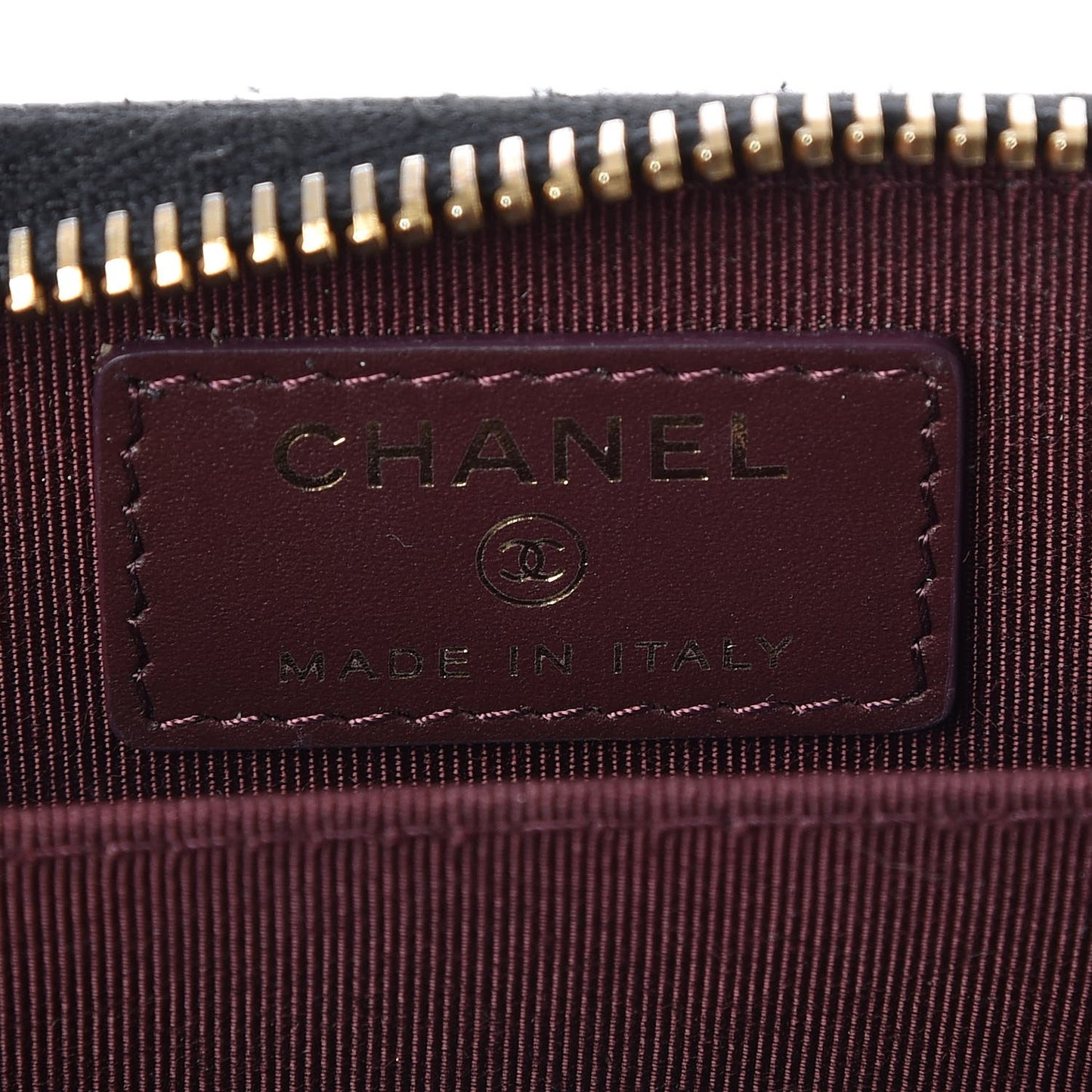 Caviar Quilted Zip Coin Purse Black