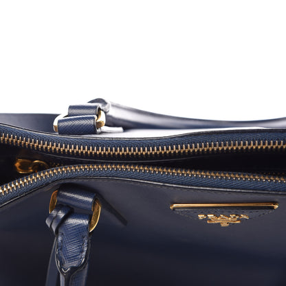 Prada Saffiano Medium Galleria Double Zip Tote Bluette 9 of 18