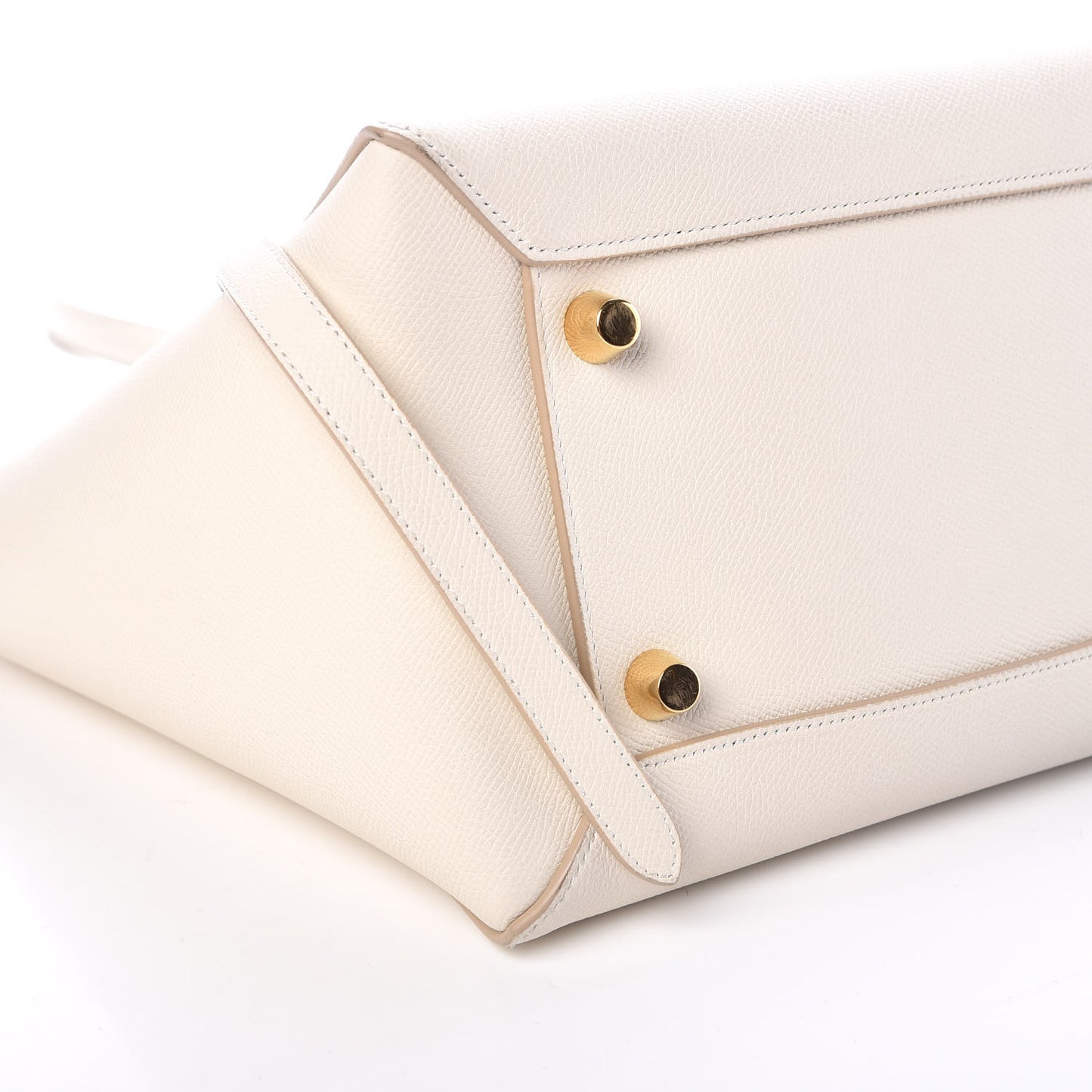 Grained Calfskin Mini Belt Bag White