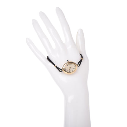 Cartier 18K Yellow Gold Cord 21mm Oval Mechanical Watch 2 of 6