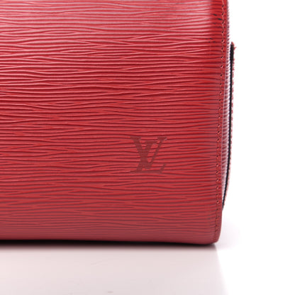 Louis Vuitton Epi Speedy 25 Castillan Red 9 of 11