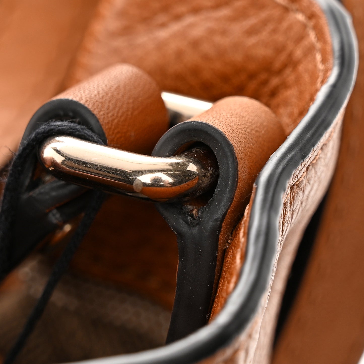 Grainy Calfskin House Check Small Maidstone Saddle Brown