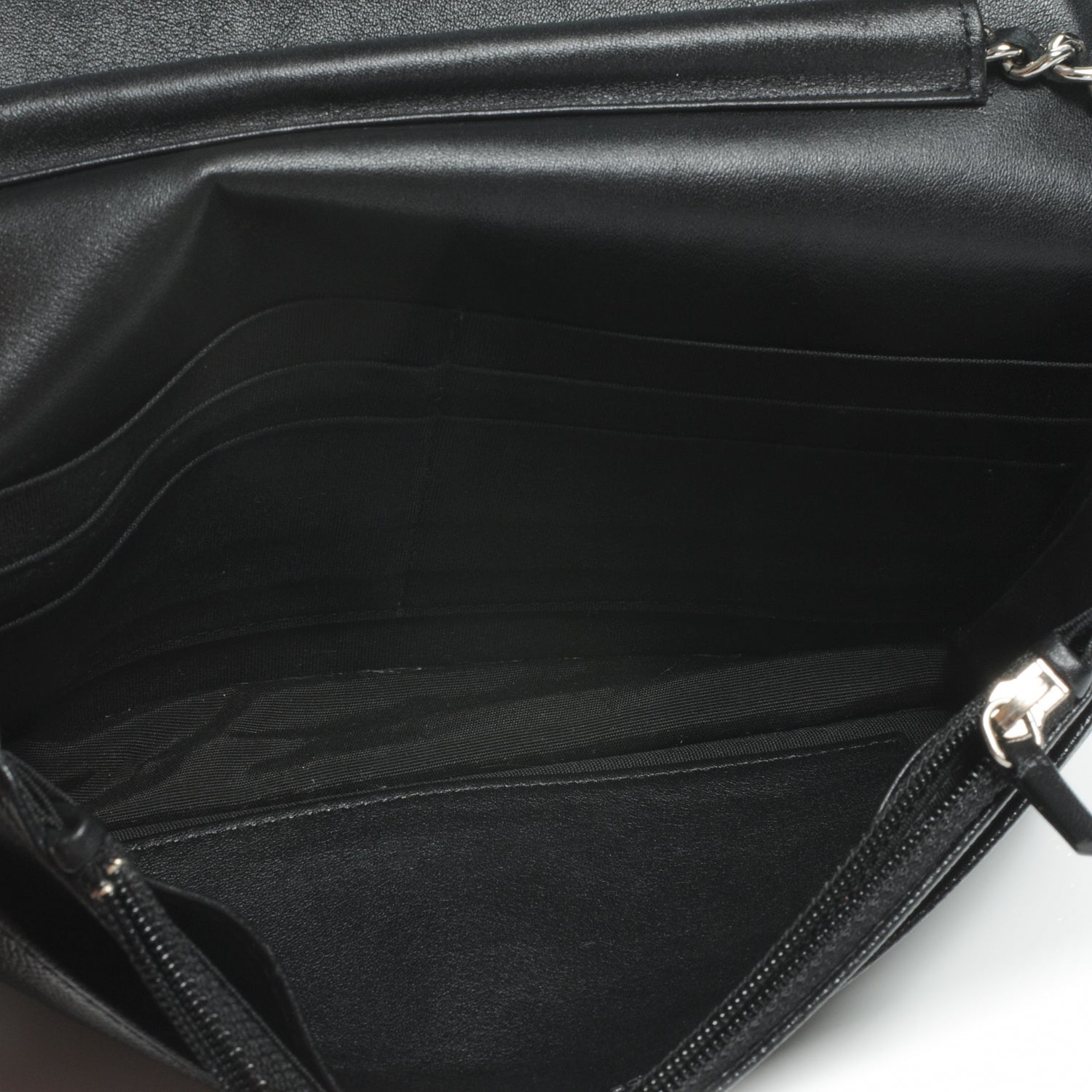 Chanel Caviar CC Wallet on Chain Black 6 of 7
