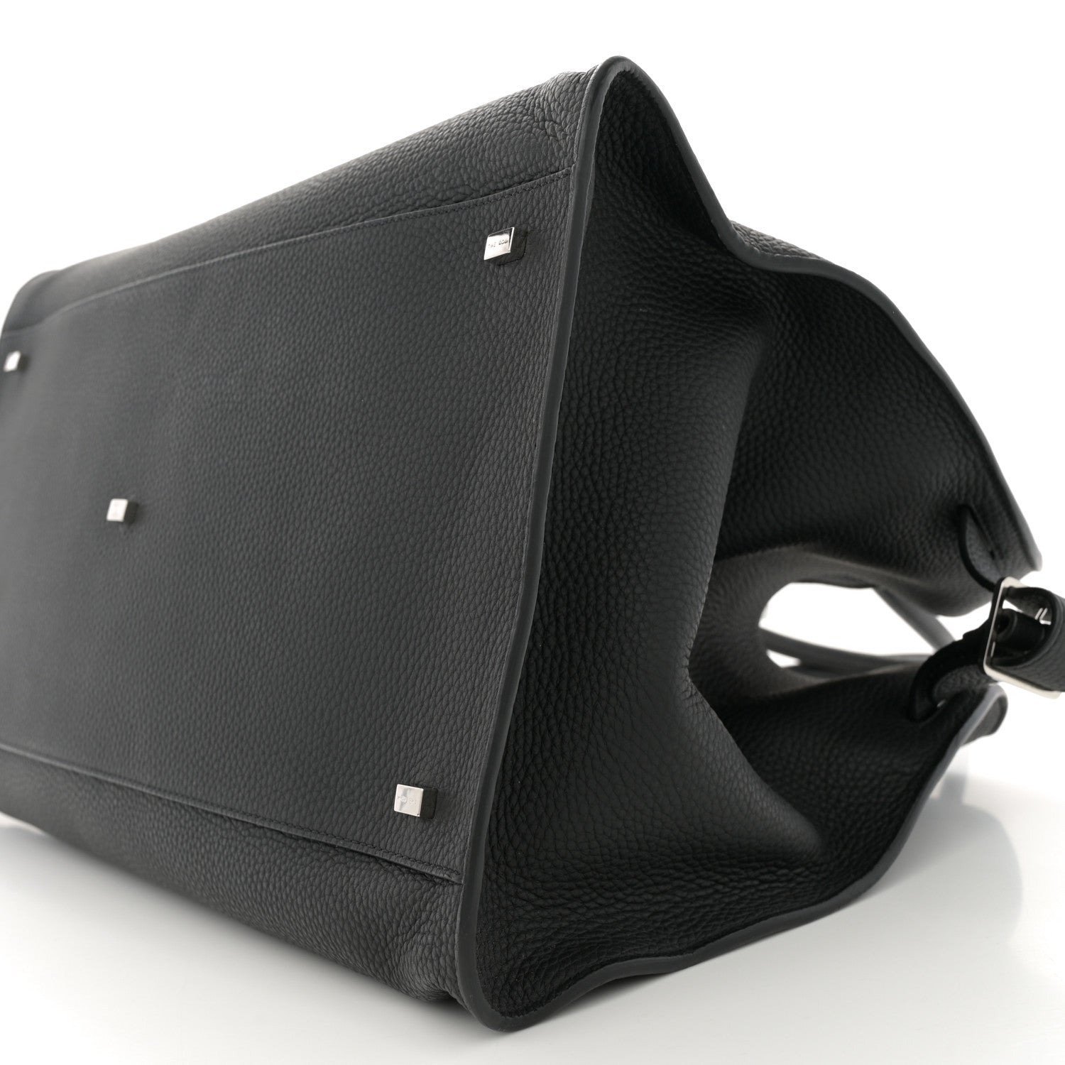 The Row Grained Calfskin Soft Margaux 17 Black 9 of 9