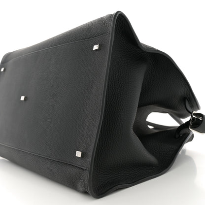 The Row Grained Calfskin Soft Margaux 17 Black 9 of 9
