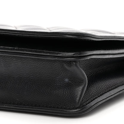 Chanel Caviar Quilted Boy Wallet On Chain WOC Black 11 of 14