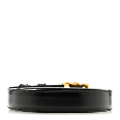Celine Box Calfskin Medium 25mm Triomphe 80 32 Belt Black 2 of 8