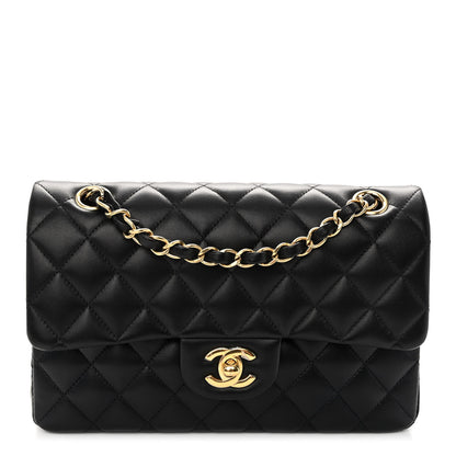 Chanel Lambskin Quilted Small Double Flap Black 1 of 10
