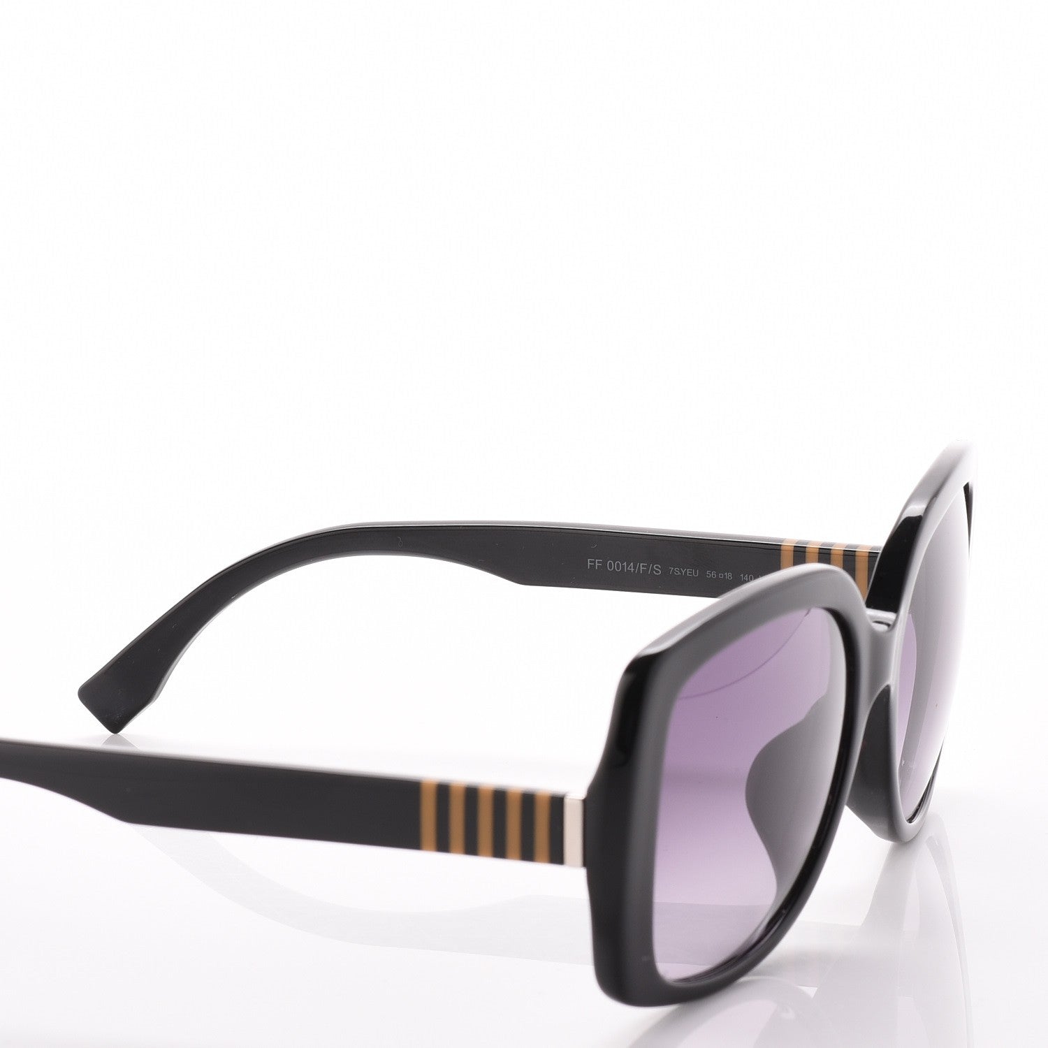 Fendi Oversized Square Sunglasses FF 0014/F/S Black 6 of 7