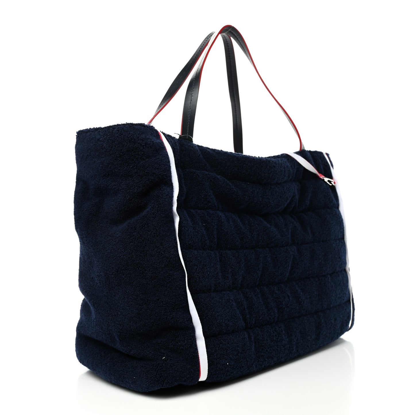 Reversible Chanel Airlines Tote Silver Navy