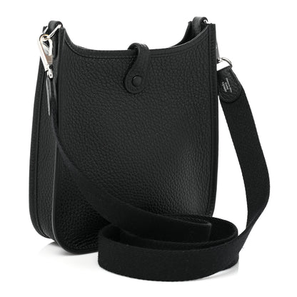 Hermes Taurillon Clemence Evelyne TPM Black 3 of 7