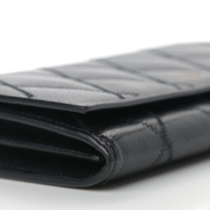 Givenchy Goatskin Quilted GV3 Chain Wallet Black 4 of 11