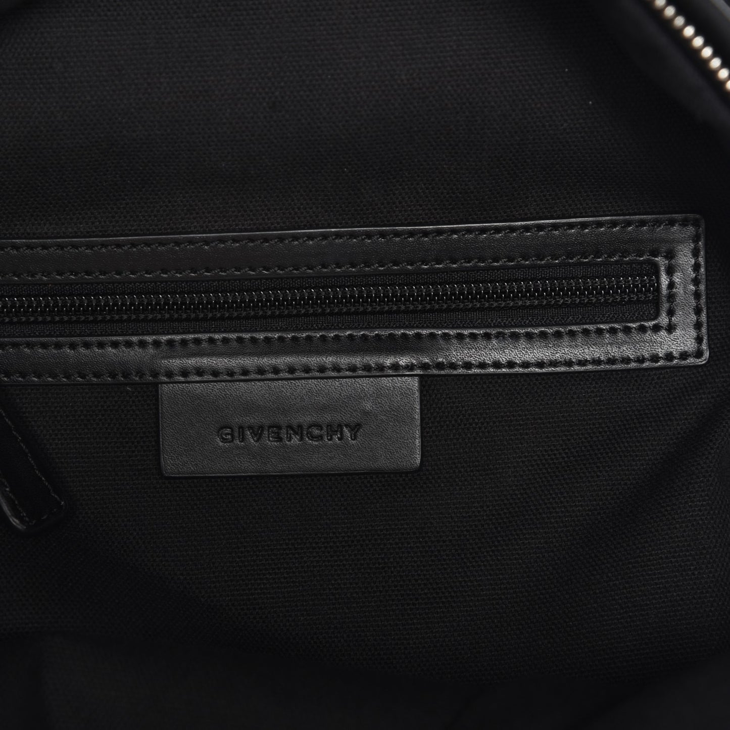 Calfskin Star Mini Backpack Black Red