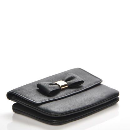 Mulberry Goatskin Bow Coin Purse Black 4 of 7