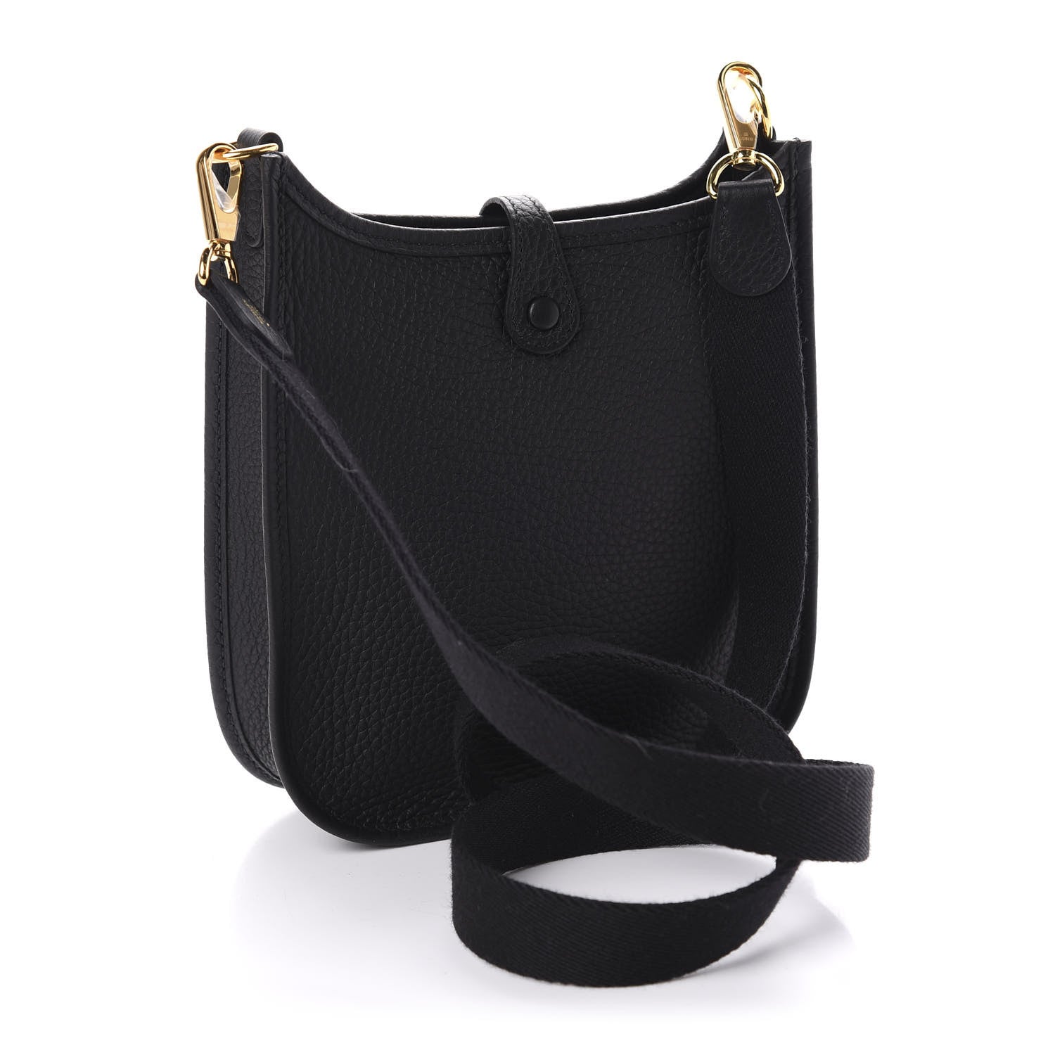 Hermes Taurillon Clemence Evelyne TPM Black 3 of 10