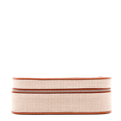 Hermes Cotton H Canvas Lambskin Escale Case Cognac 1 of 7
