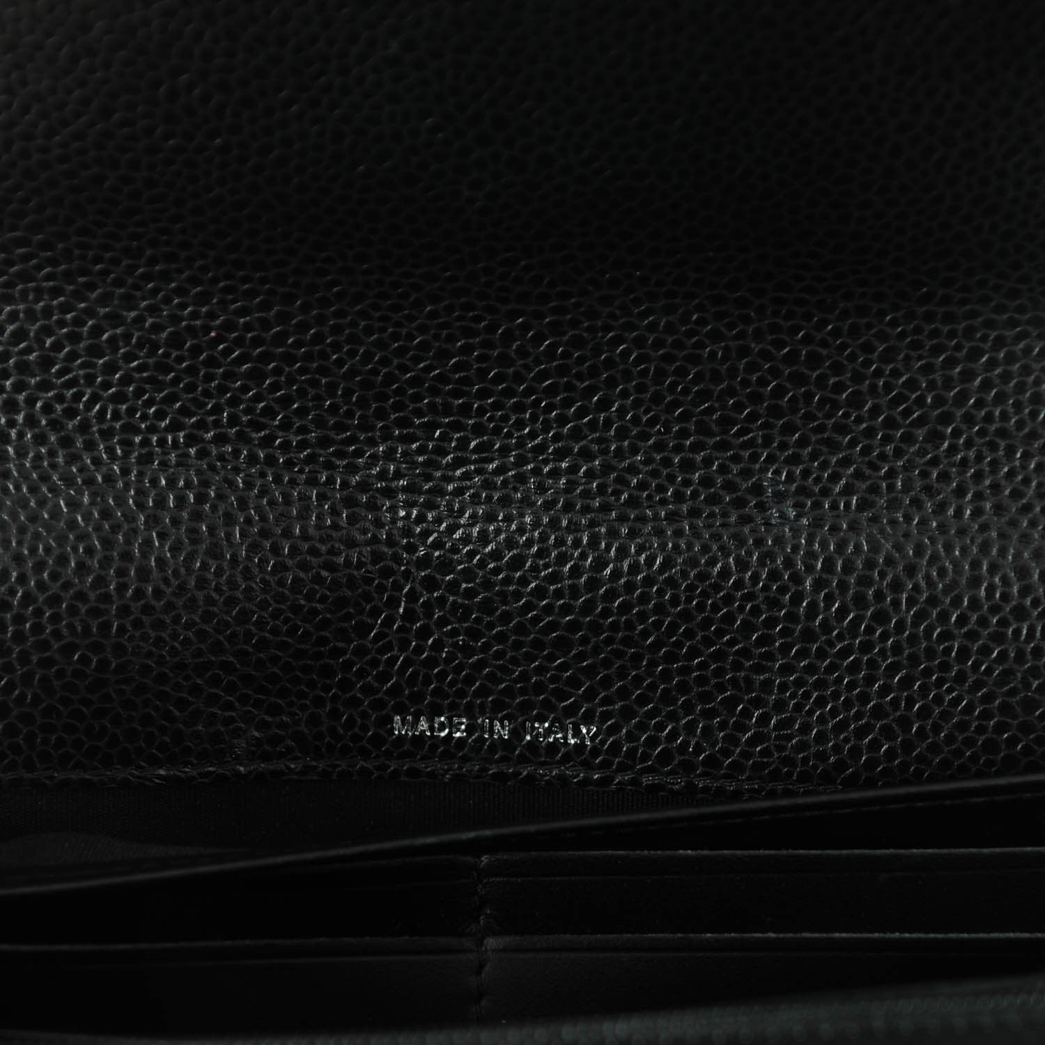 Chanel Caviar Patent CC Contour Flap Wallet Black 7 of 9