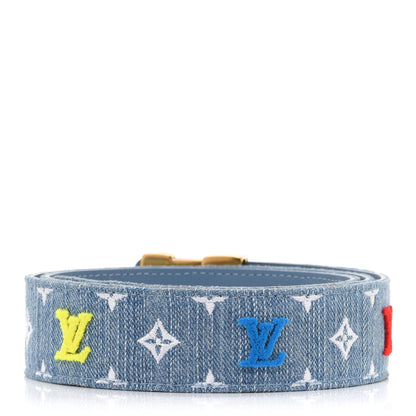 Louis Vuitton Denim 35mm LV New Wave Belt 90 36 2 of 4