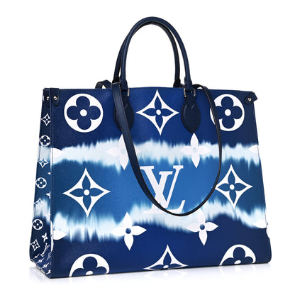 Louis Vuitton Monogram Escale Onthego GM Blue 2 of 13