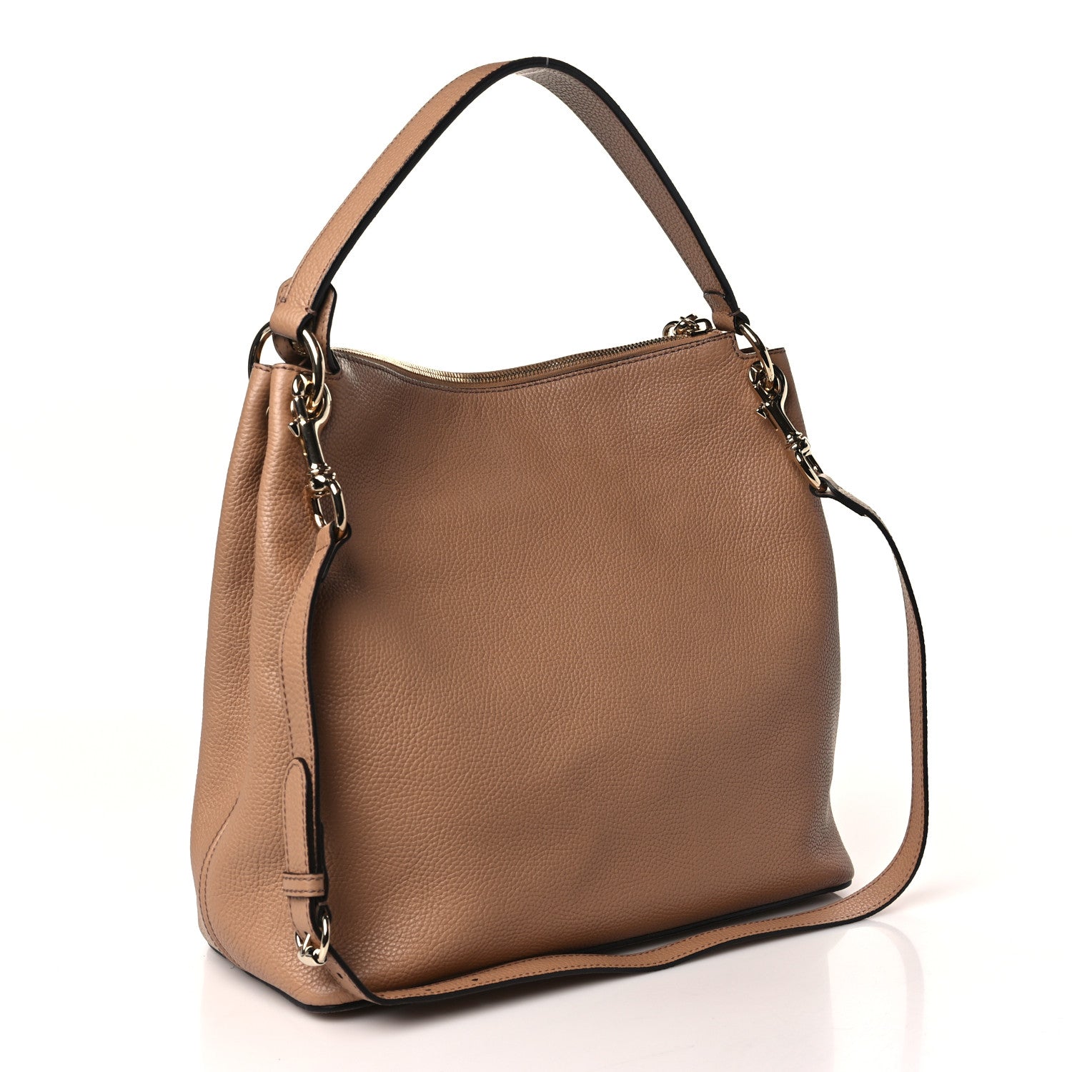 Gucci Pebbled Calfskin Large Soho Hobo Camelia 3 of 9