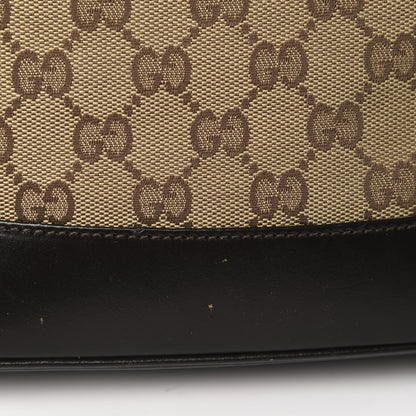 Gucci Monogram Web Jackie O Hobo Dark Brown 11 of 12