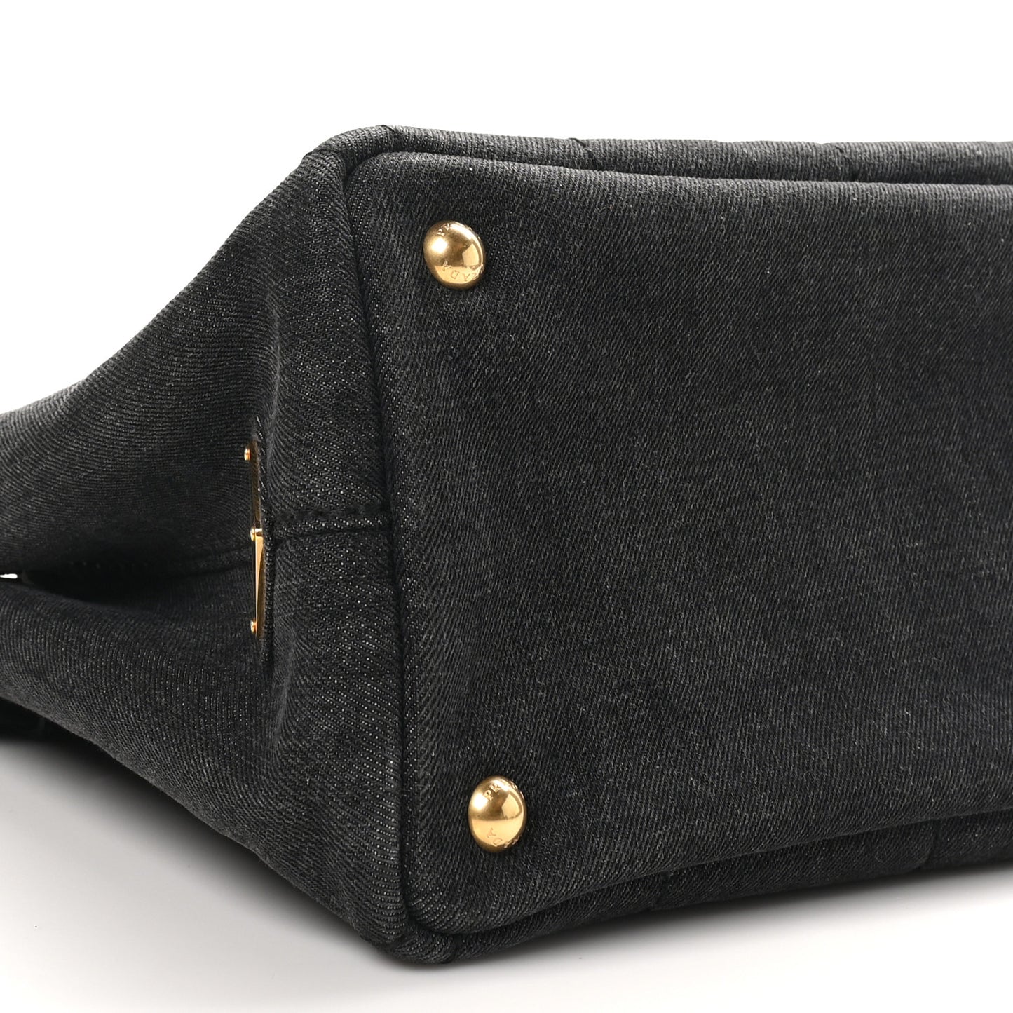 Denim Small Logo Tote Black