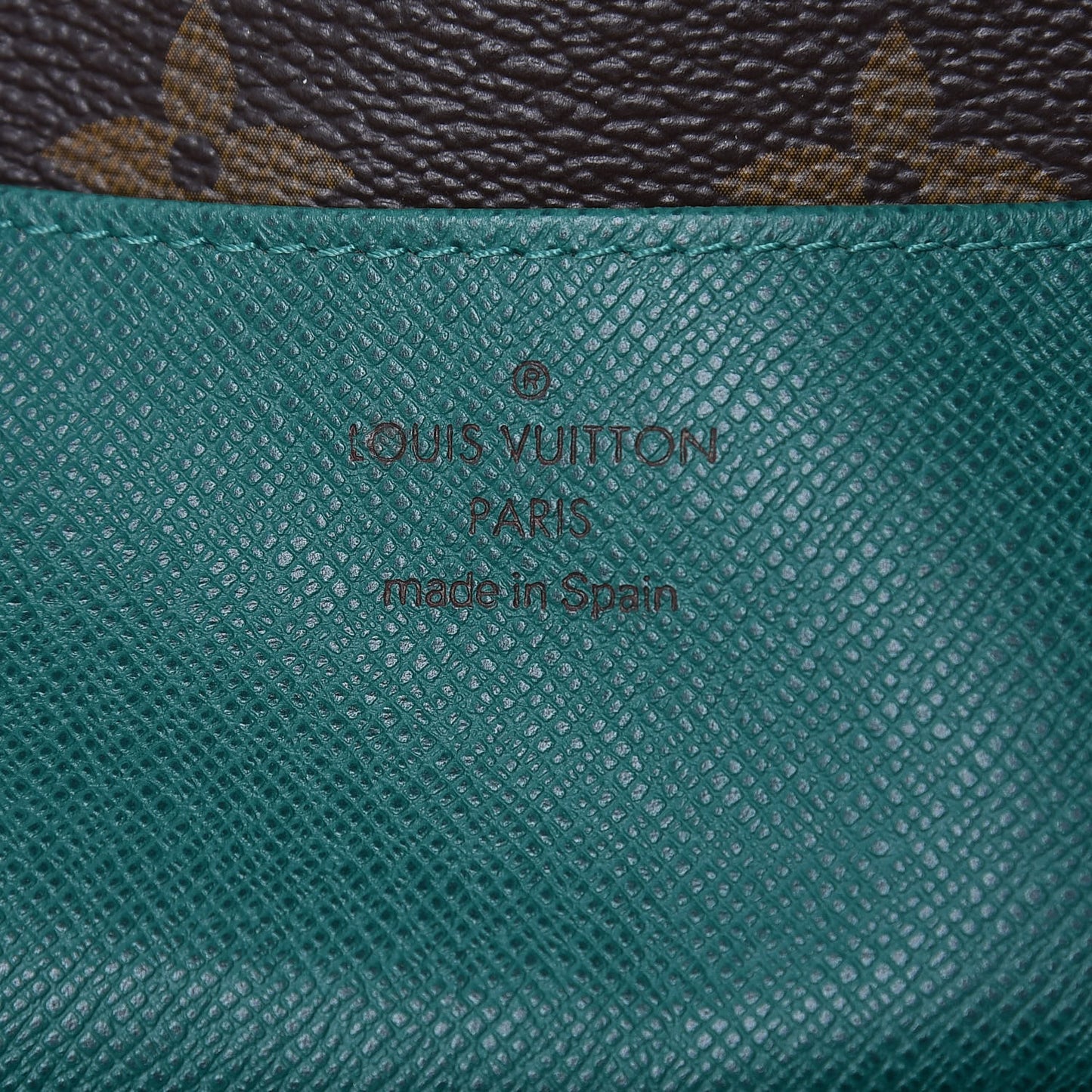 Monogram Emilie Wallet Vert