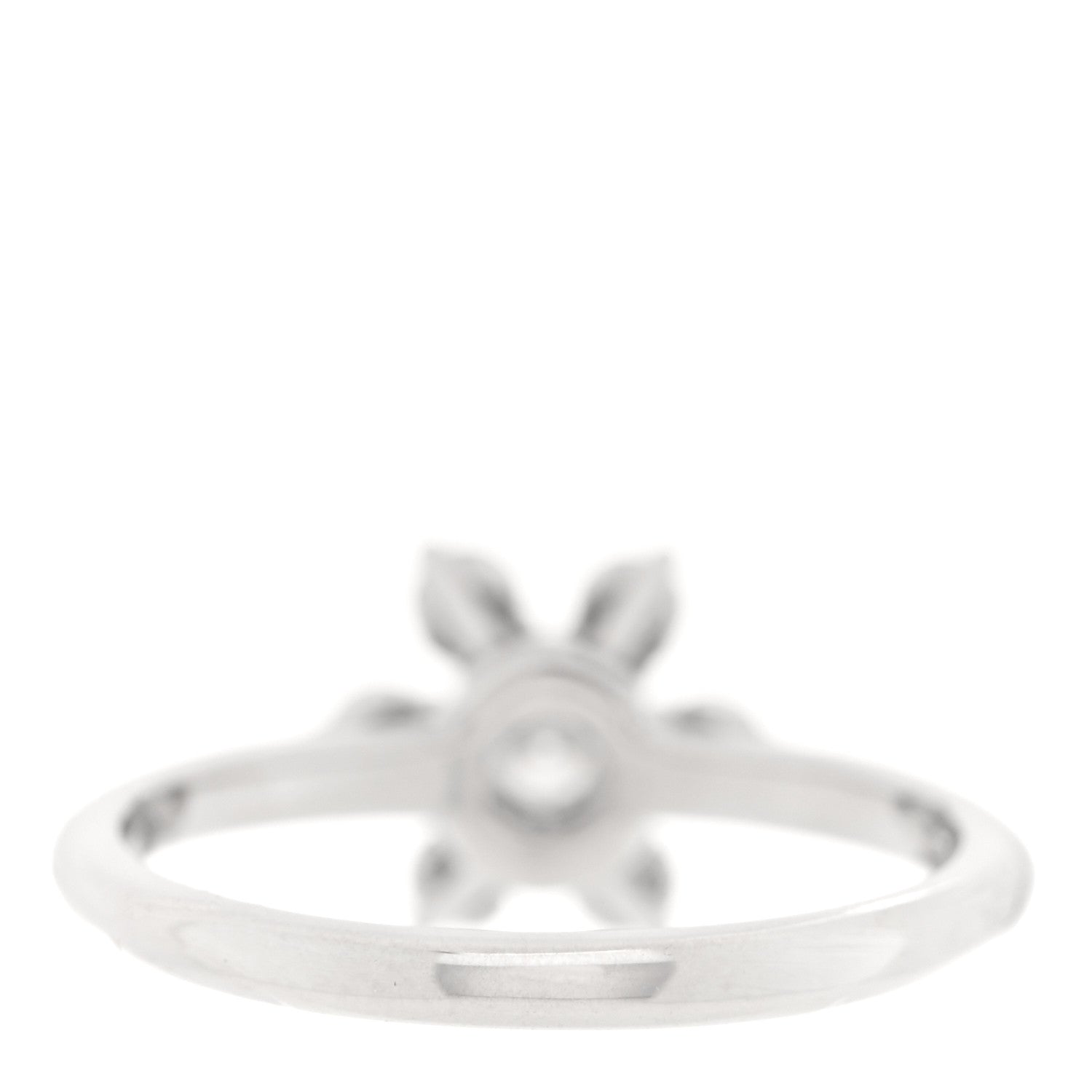 Tiffany Platinum Diamond Flower Ring 47 4 3 of 4