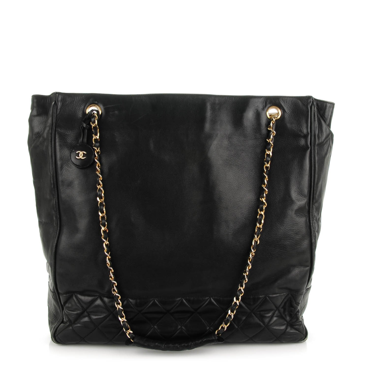 Chanel Lambskin Shopping Tote 1 of 9