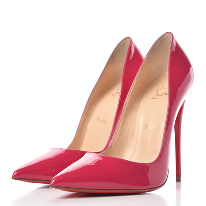 Christian Louboutin Patent So Kate 120 Pumps 38 Fuchsia 3 of 9