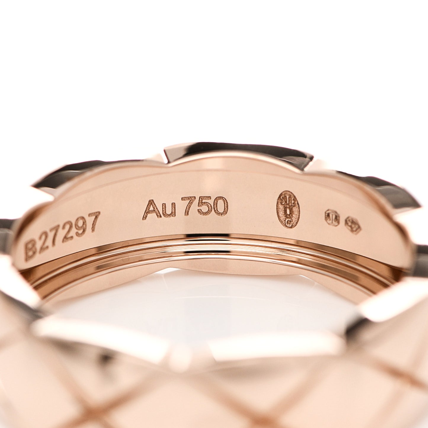 18K Beige Gold Small Coco Crush Ring 57 8
