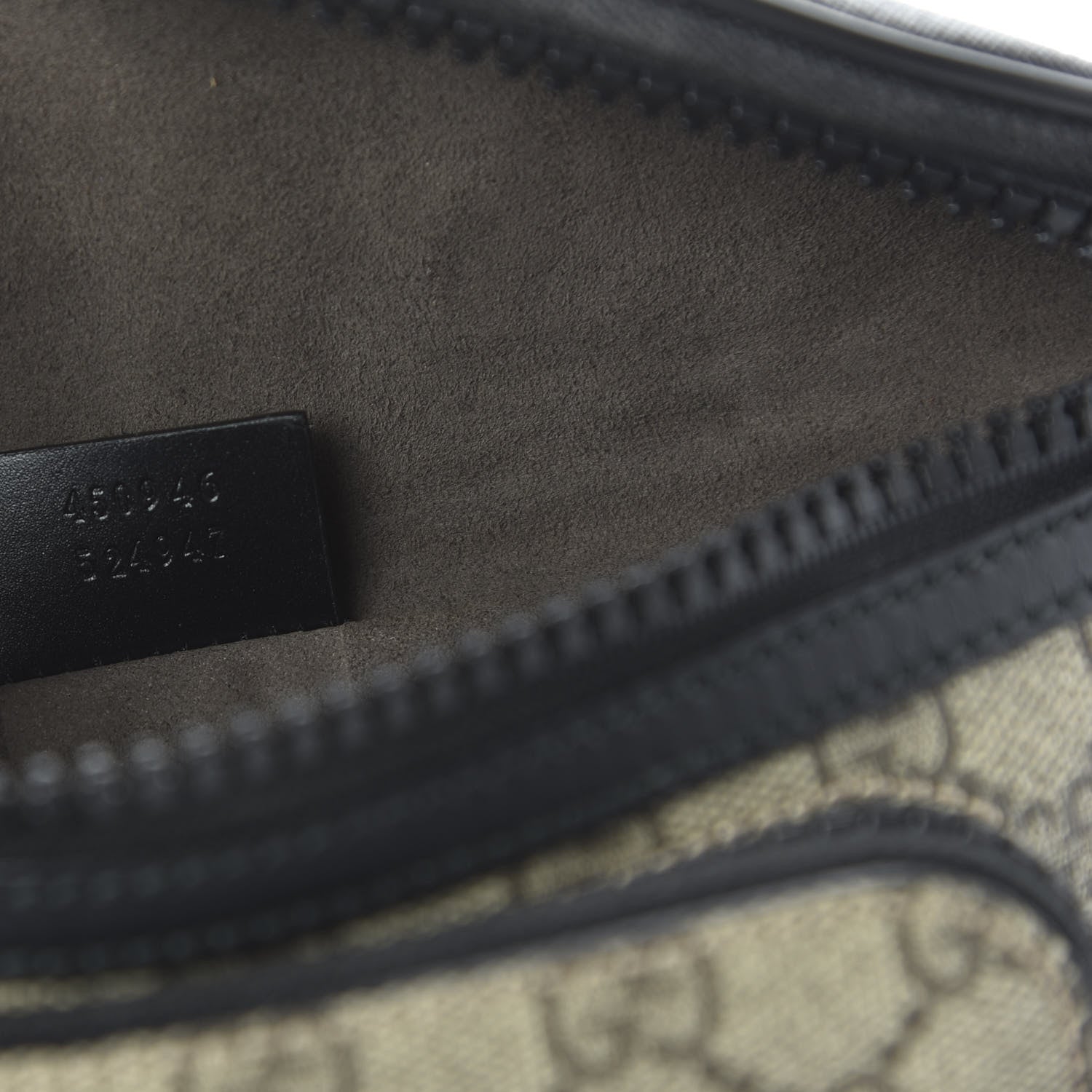 Gucci GG Supreme Monogram Belt Bag Black 9 of 10