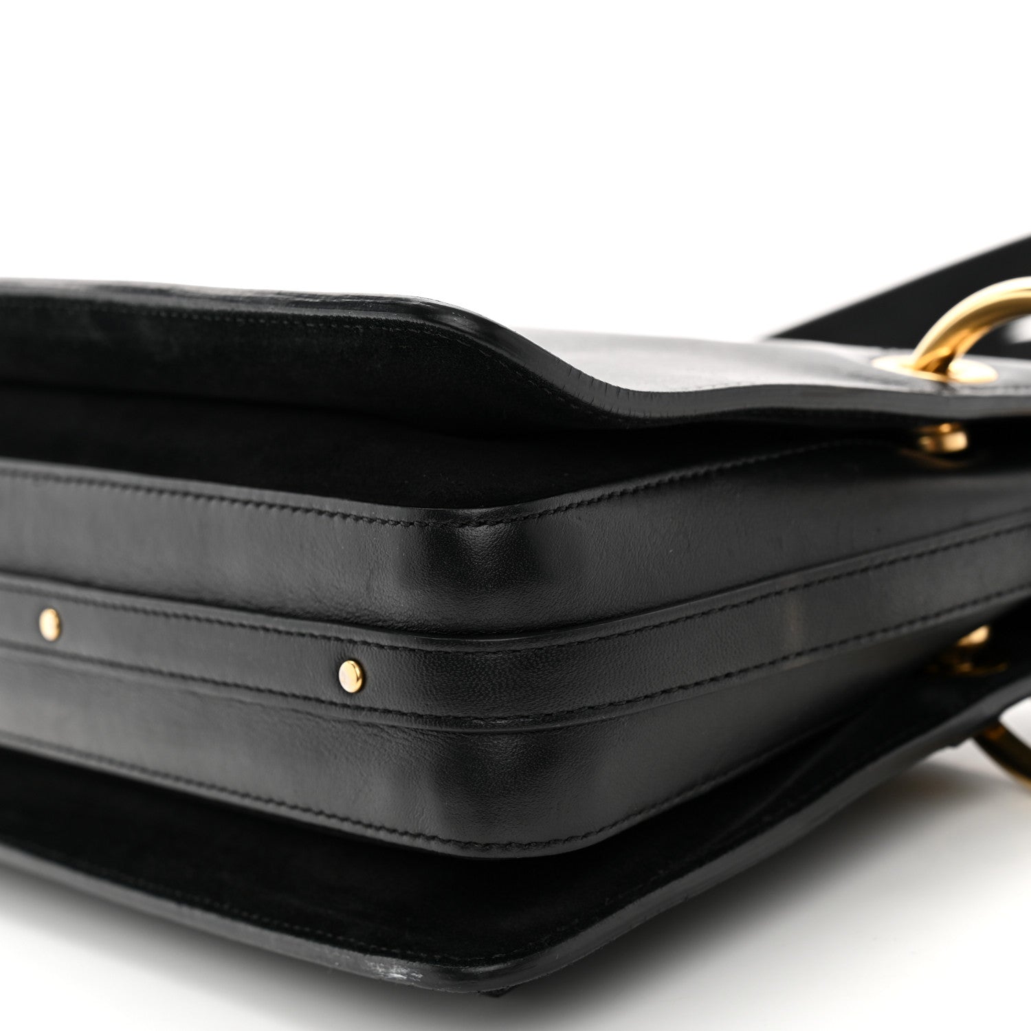 Chloe Calfskin Suede Small Roy Bag Black 10 of 14