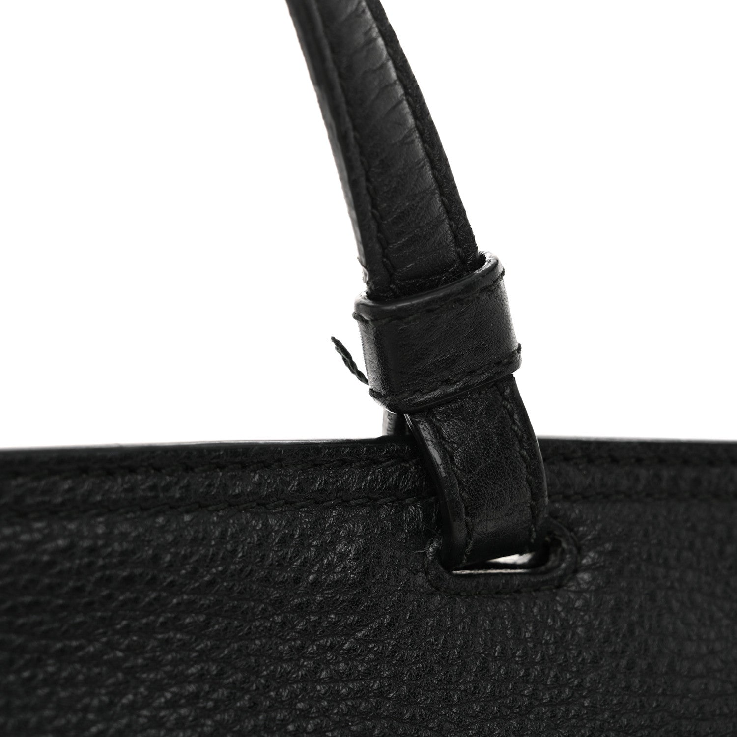 Gucci Cellarius Calfskin Large Bamboo Daily Top Handle Bag Black 13 of 15