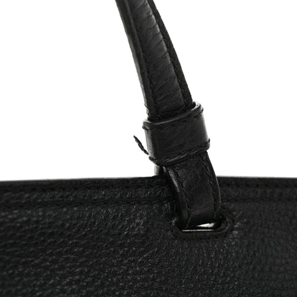 Gucci Cellarius Calfskin Large Bamboo Daily Top Handle Bag Black 13 of 15